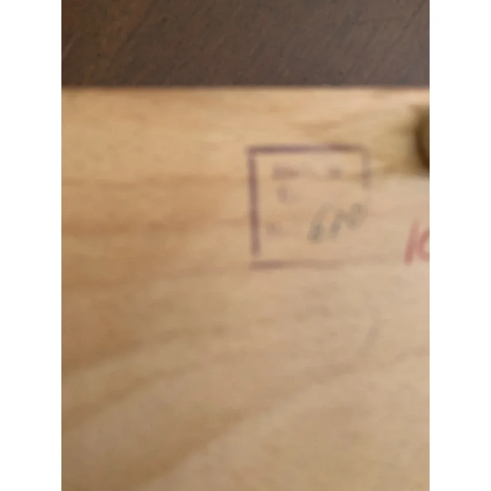 Hand‎ Carved Wood Trinket/Jewelry Box Vintage Velour Lining